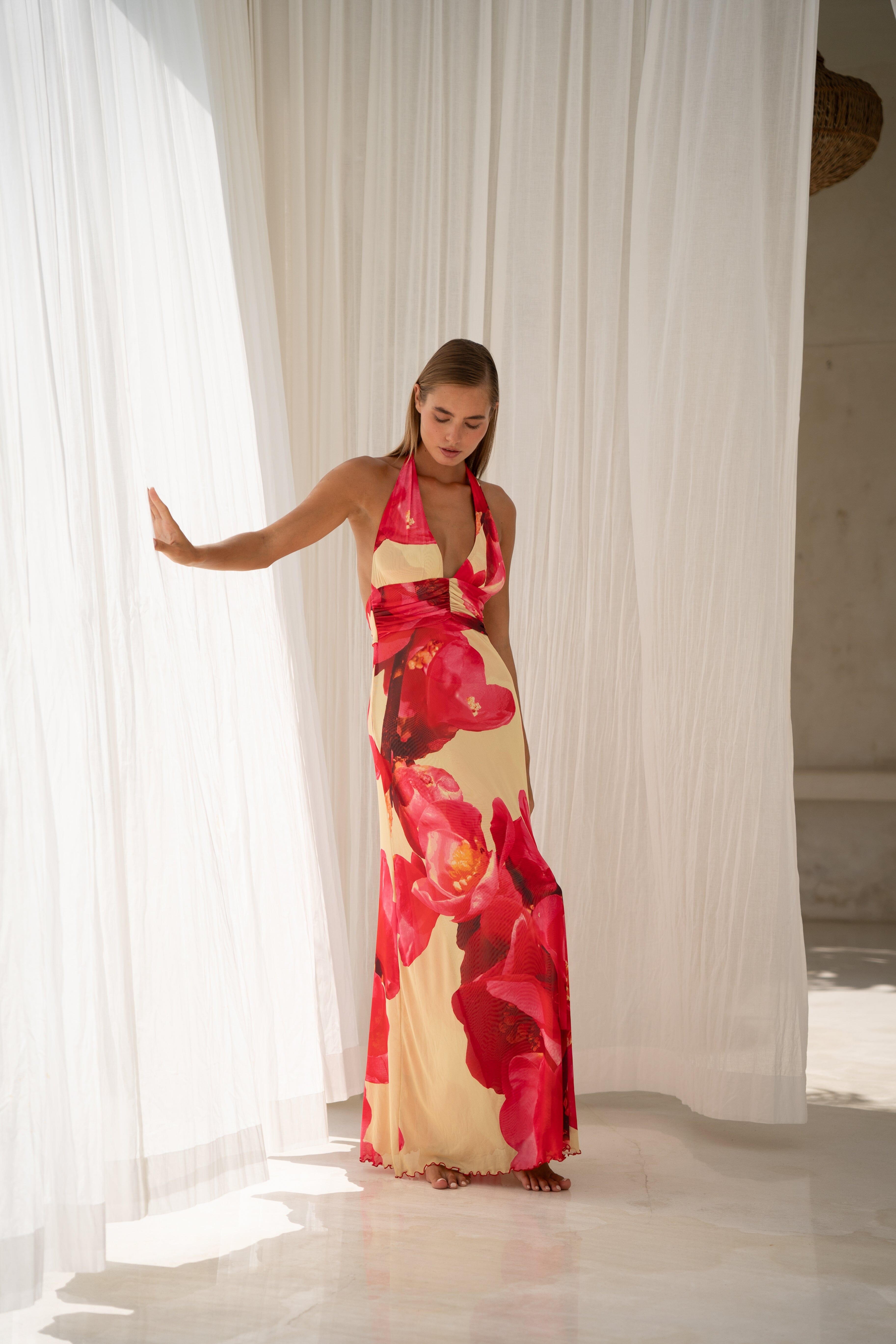 Chelsea Maxi Dress in Crawford - Àlainn Fashion