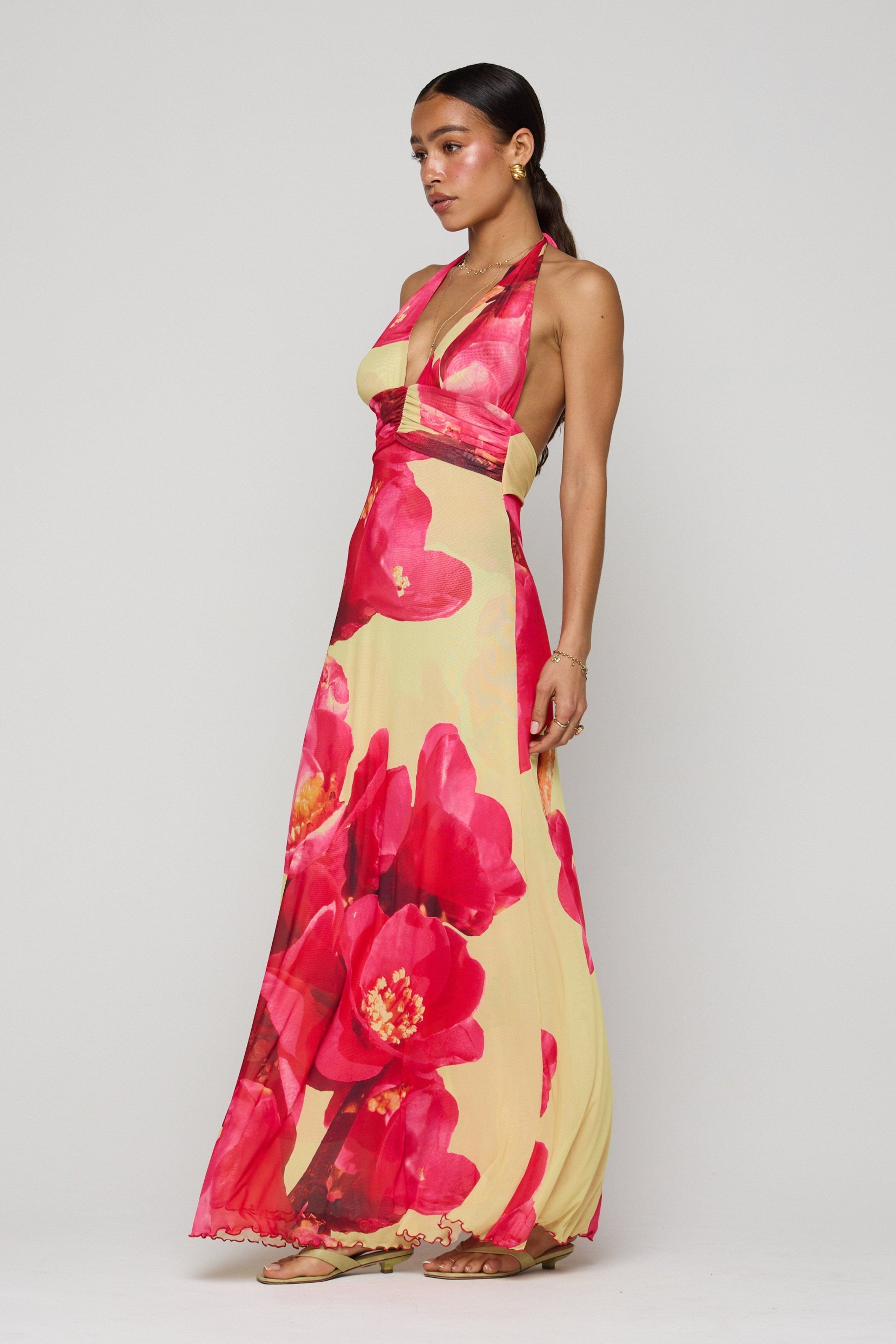 Chelsea Maxi Dress in Crawford - Àlainn Fashion