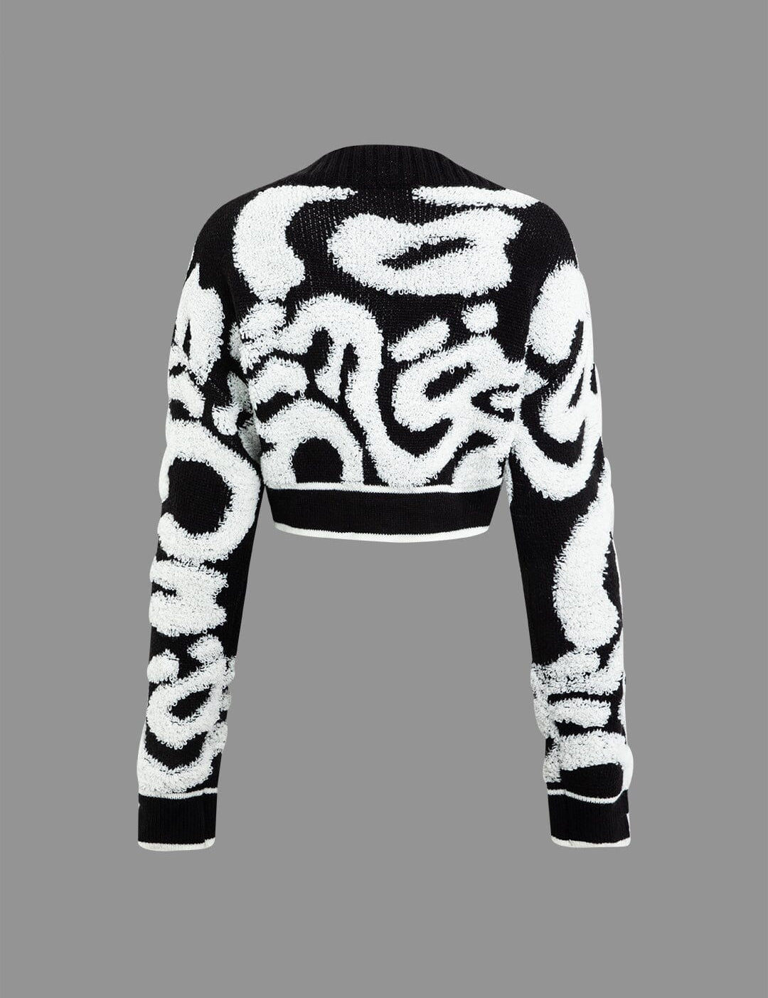 Colorblock V-neck Knit Button Up Cardigan - Àlainn Fashion