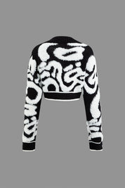 Colorblock V-neck Knit Button Up Cardigan - Àlainn Fashion