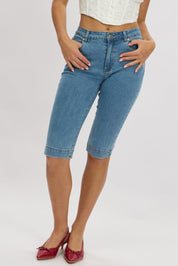 Denim Capri Jeans Mid Rise - Àlainn Fashion