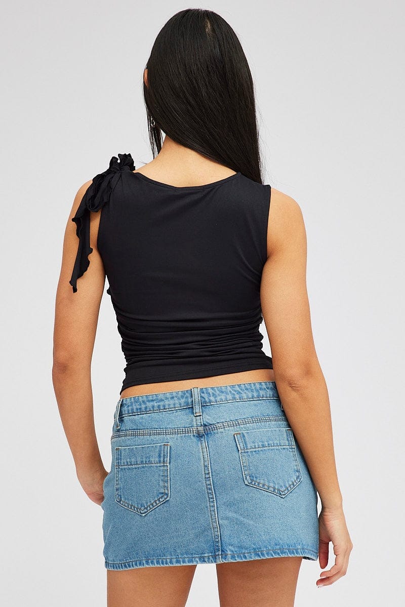 Denim Mini Skirt Mid Rise Regular Fit - Àlainn Fashion