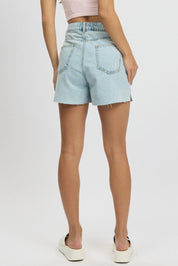 Denim Relaxed Short Long Line - Àlainn Fashion