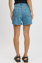 Denim Relaxed Short Longline - Àlainn Fashion