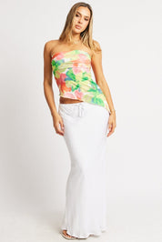 Multi Floral Bandeau Top - Àlainn Fashion