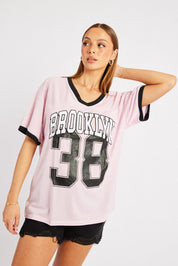 Pink Graphic Tee Short Sleeve - Àlainn Fashion