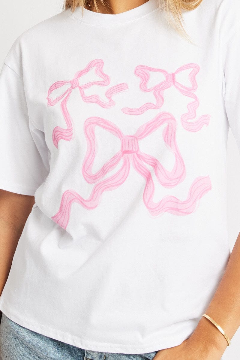 Pink Graphic Tee Short Sleeve - Àlainn Fashion