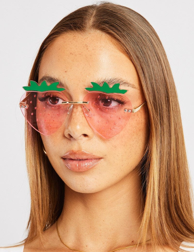 Pink Strawberry Sunglasses - Àlainn Fashion