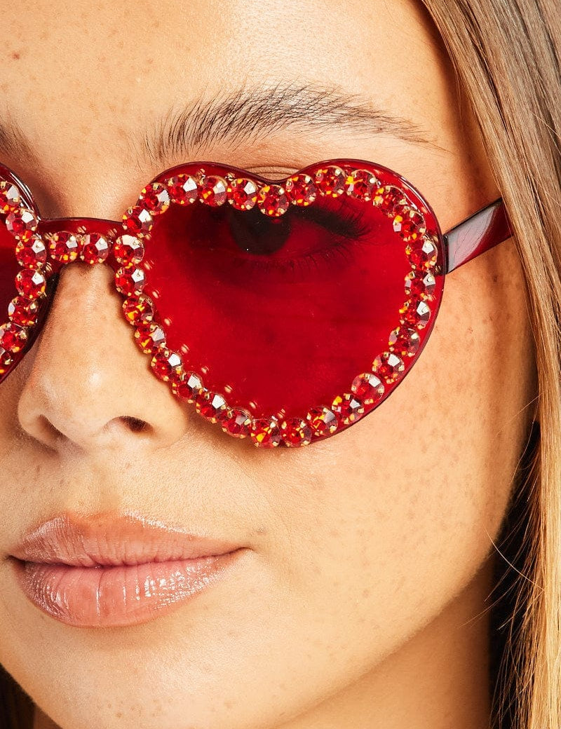 Red Heart Sunglasses - Àlainn Fashion