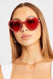 Red Heart Sunglasses - Àlainn Fashion