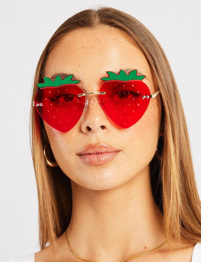 Red Strawberry Sunglasses - Àlainn Fashion