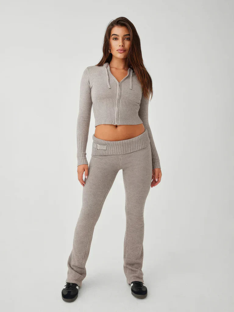 Serenity Knit Set Grey XS - Àlainn Fashion