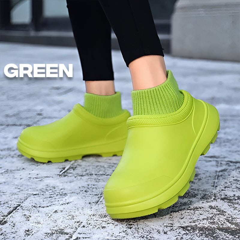 Sock Clogs Green 4 - Àlainn Fashion