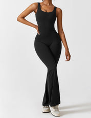 V-Back Jumpsuit - Àlainn Fashion