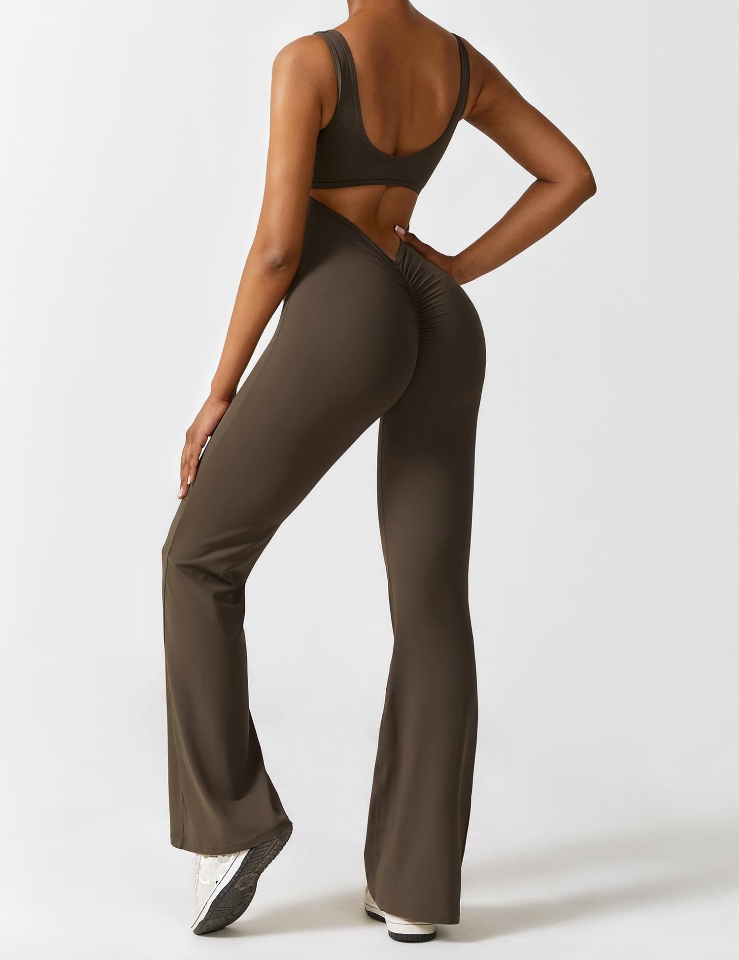 V-Back Jumpsuit - Àlainn Fashion