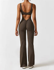 V-Back Jumpsuit - Àlainn Fashion