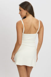 White Mini Dress Sleeveless - Àlainn Fashion