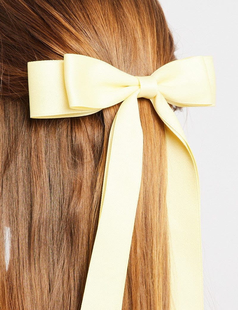 Yellow Bow Hair Clip - Àlainn Fashion